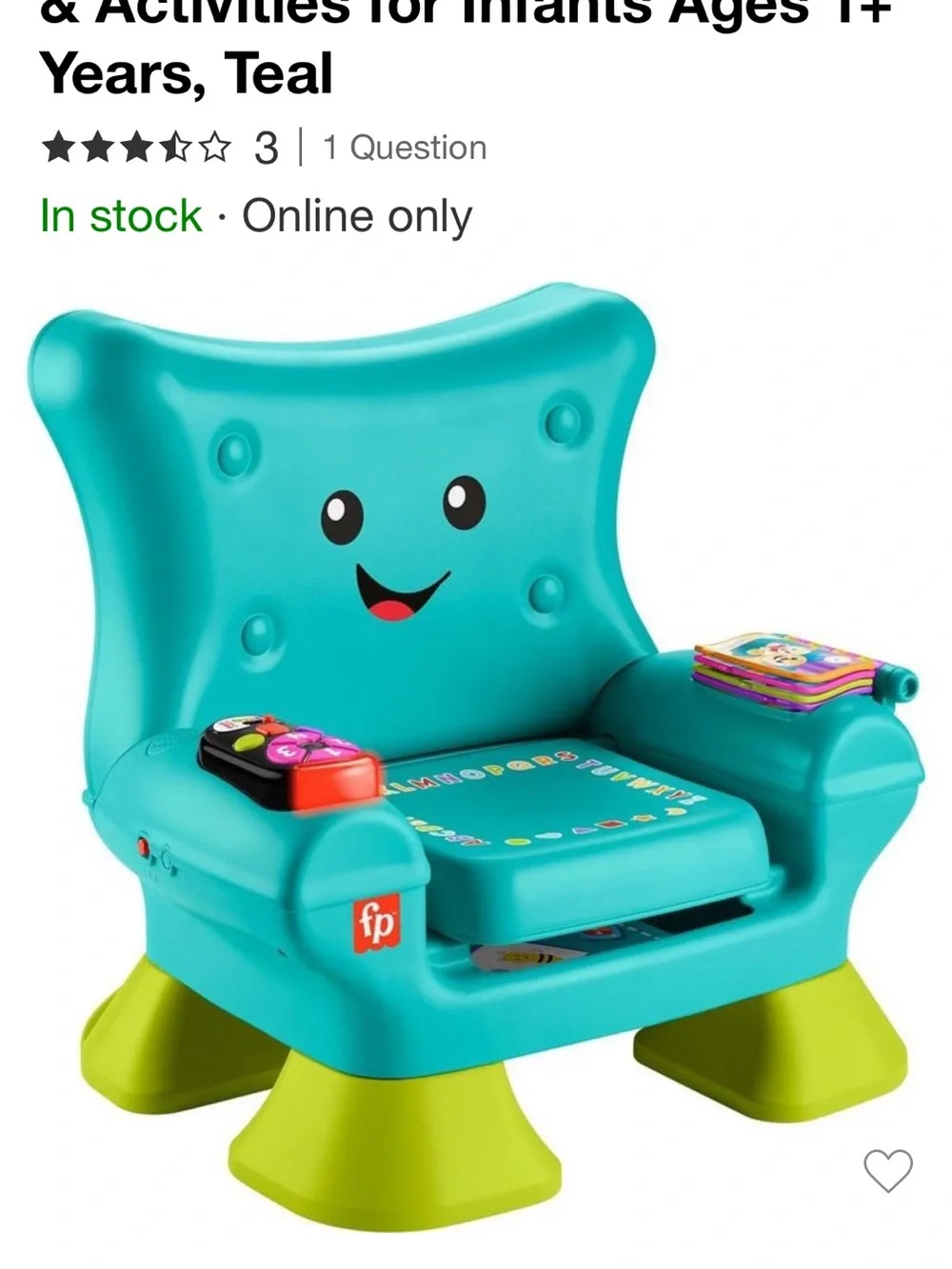 Fisher-Price Laugh & Learn Smart Stages Chair - NEW IN BOX